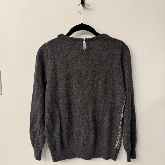 J CREW Alpaca and Wool Sweater with embellished collar, size XS - Picture 3 of 4